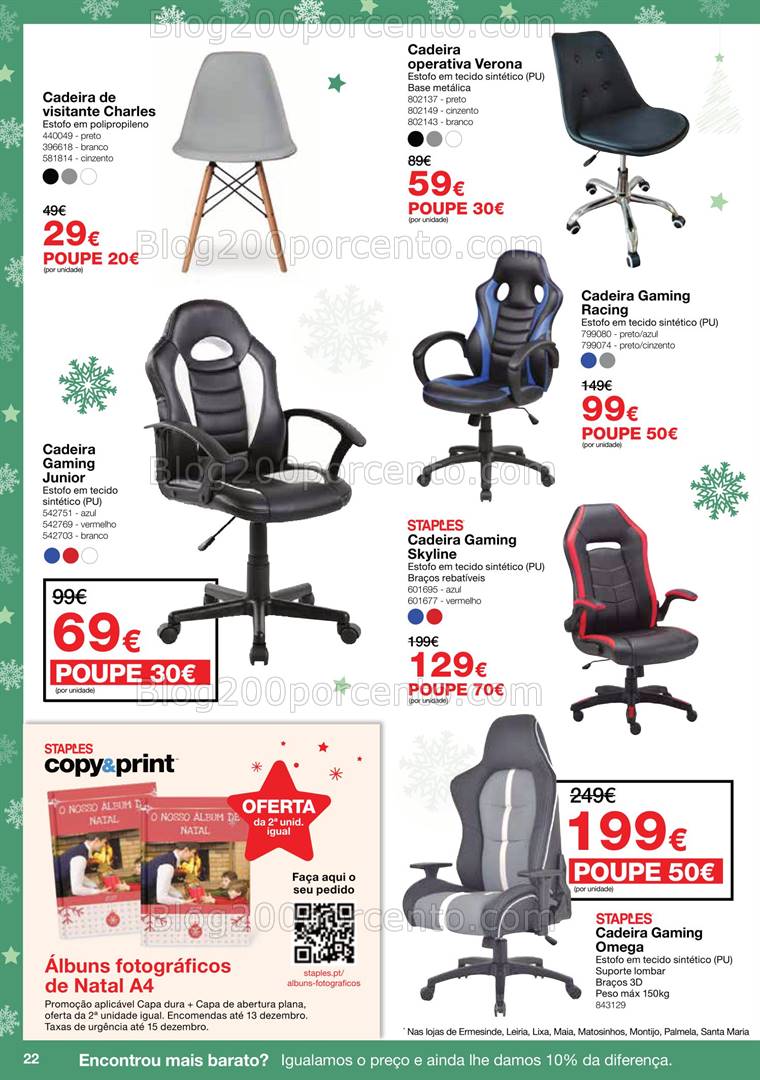 Antevisão Folheto STAPLES Natal Promoções de 3 a 24 dezembro