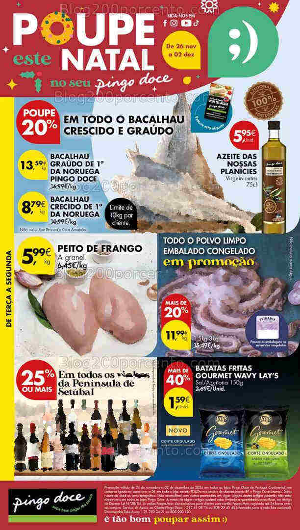 Antevisão Folheto PINGO DOCE Lojas Grandes Promoções de 26 novembro a 2 dezembro