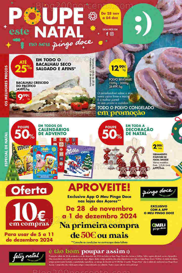 Antevisão Folheto PINGO DOCE Açores Promoções de 28 novembro a 4 dezembro