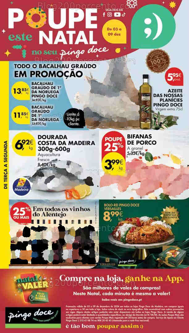 Antevisão Folheto PINGO DOCE Madeira Promoções de 3 a 9 dezembro