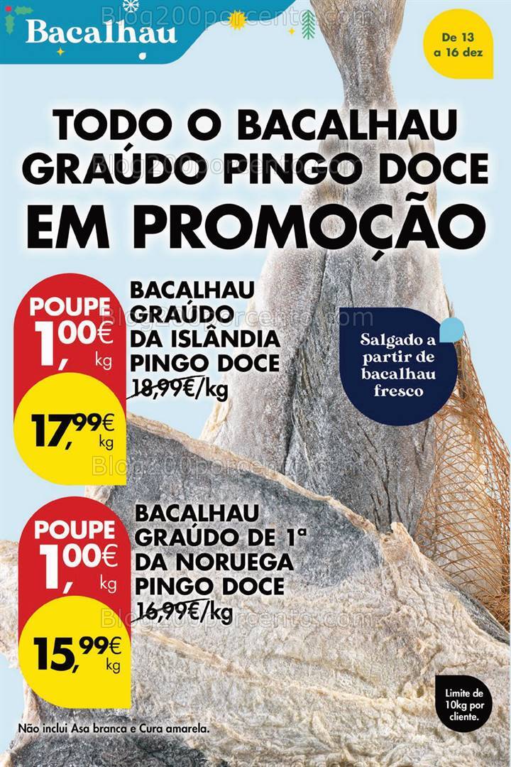 Antevisão Folheto PINGO DOCE Promoções Fim de Semana - 13 a 16 dezembro