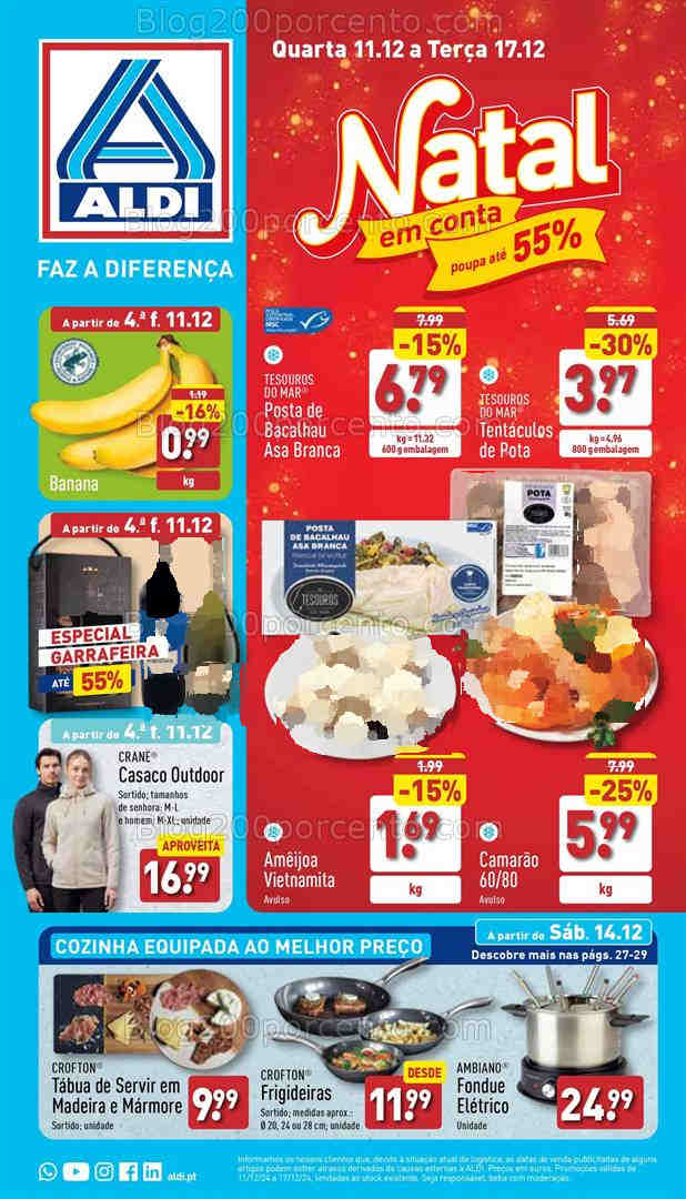 Antevisão Folheto ALDI Promoções de 11 a 17 dezembro