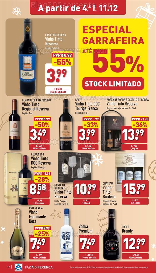 Antevisão Folheto ALDI Promoções de 11 a 17 dezembro