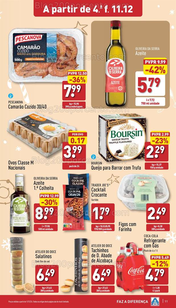 Antevisão Folheto ALDI Promoções de 11 a 17 dezembro