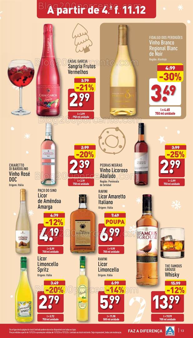 Antevisão Folheto ALDI Promoções de 11 a 17 dezembro