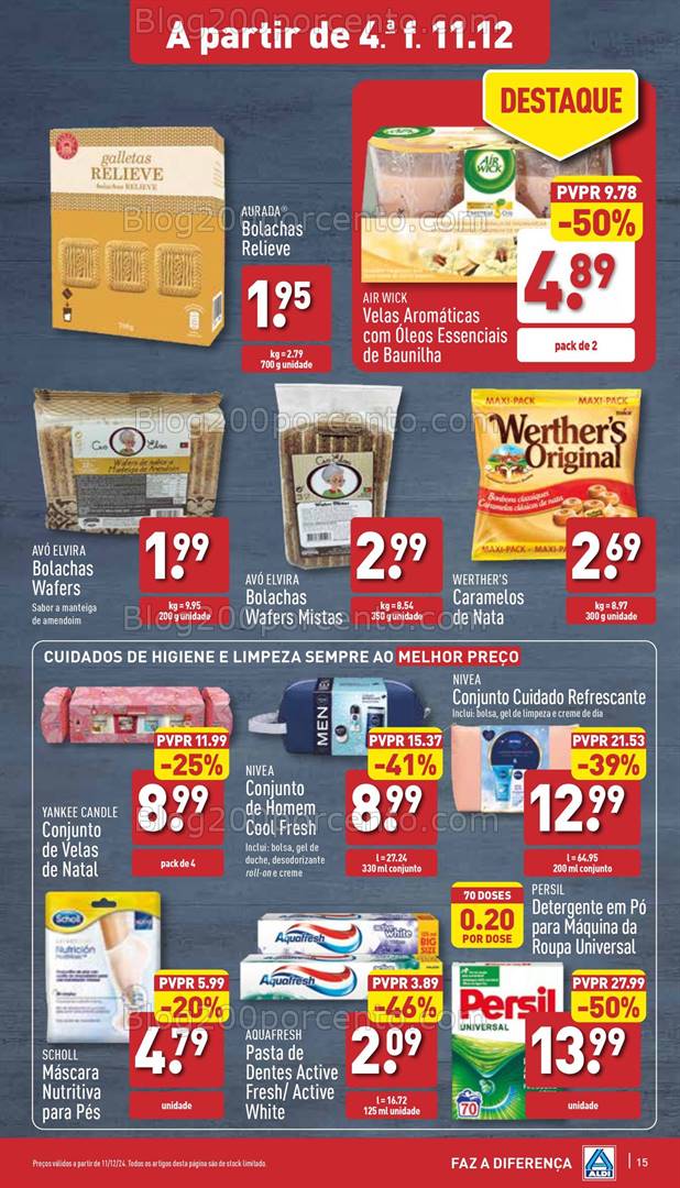 Antevisão Folheto ALDI Promoções de 11 a 17 dezembro