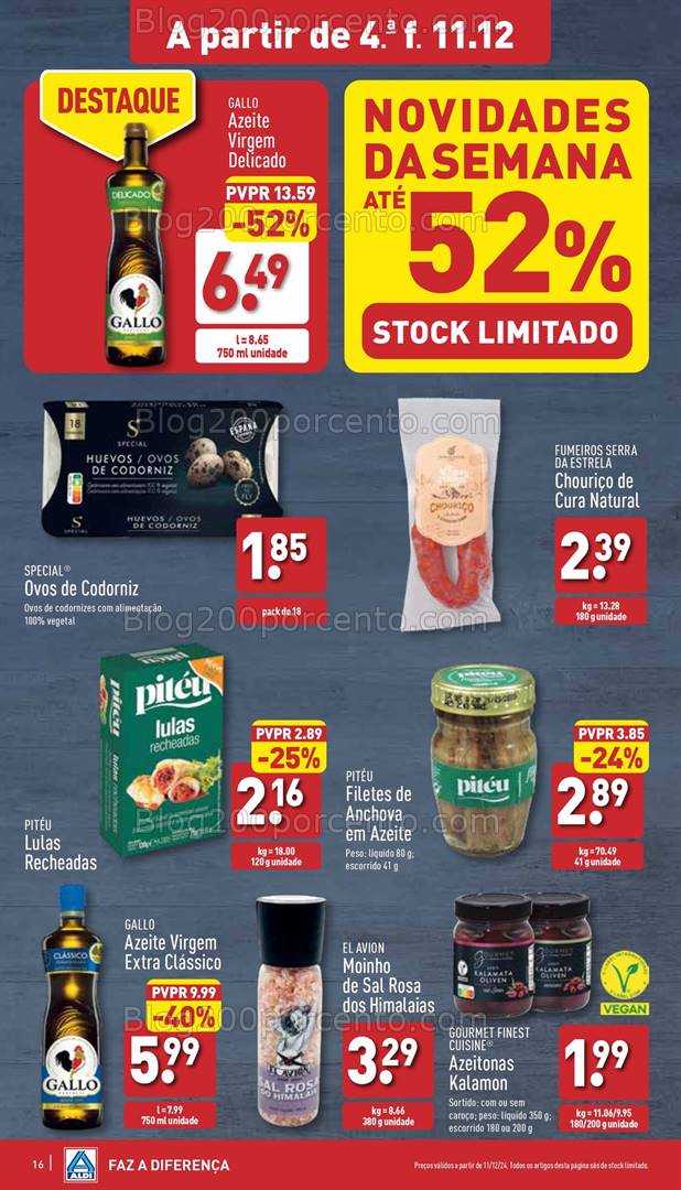 Antevisão Folheto ALDI Promoções de 11 a 17 dezembro