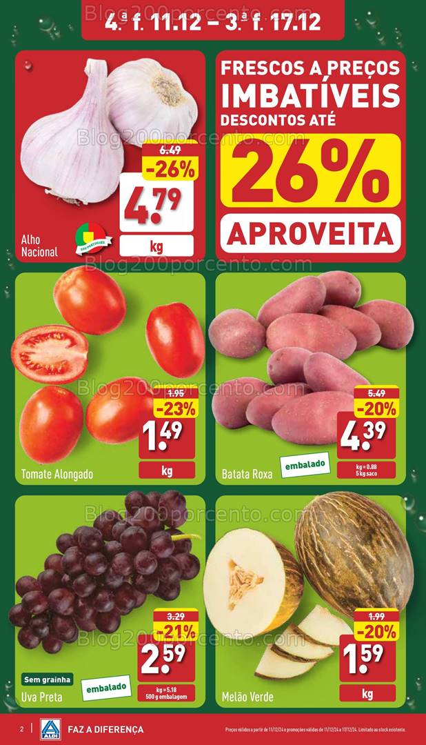 Antevisão Folheto ALDI Promoções de 11 a 17 dezembro