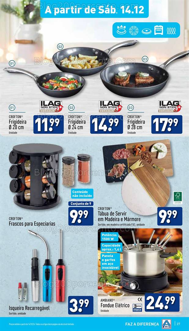 Antevisão Folheto ALDI Bazar Promoções a partir de 14 dezembro