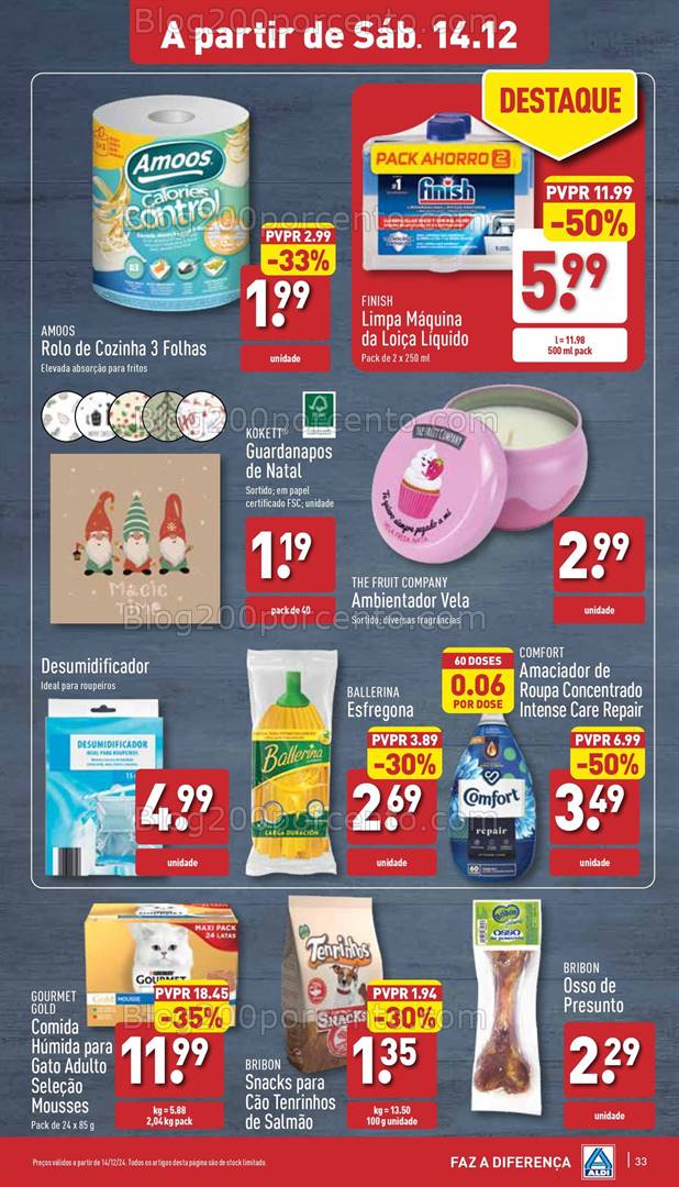 Antevisão Folheto ALDI Promoções de 11 a 17 dezembro