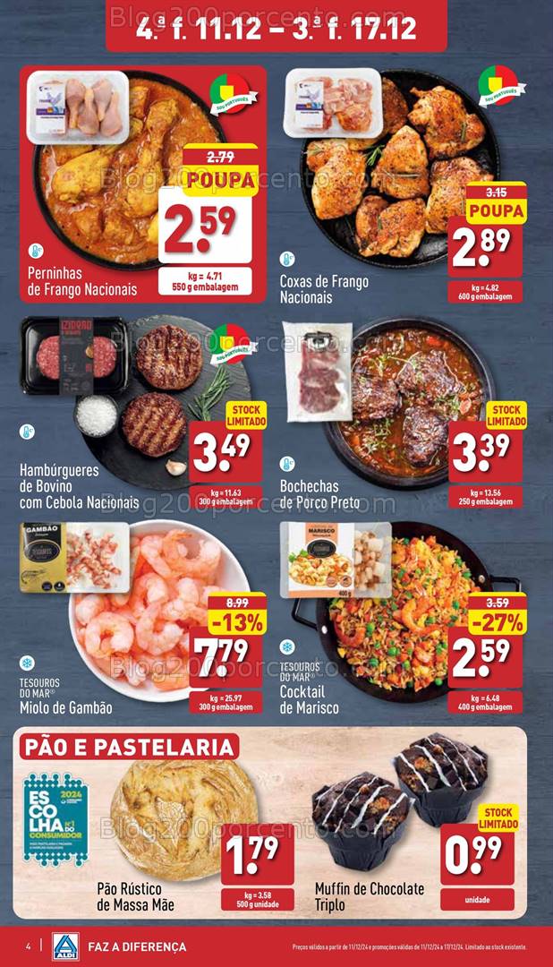 Antevisão Folheto ALDI Promoções de 11 a 17 dezembro