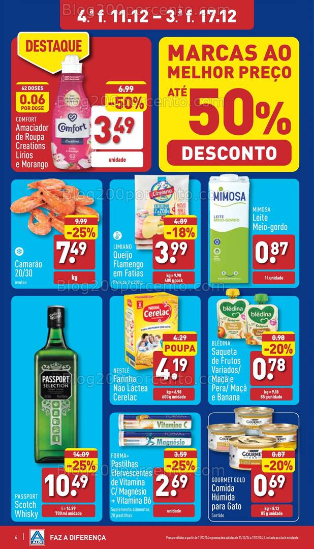 Antevisão Folheto ALDI Promoções de 11 a 17 dezembro