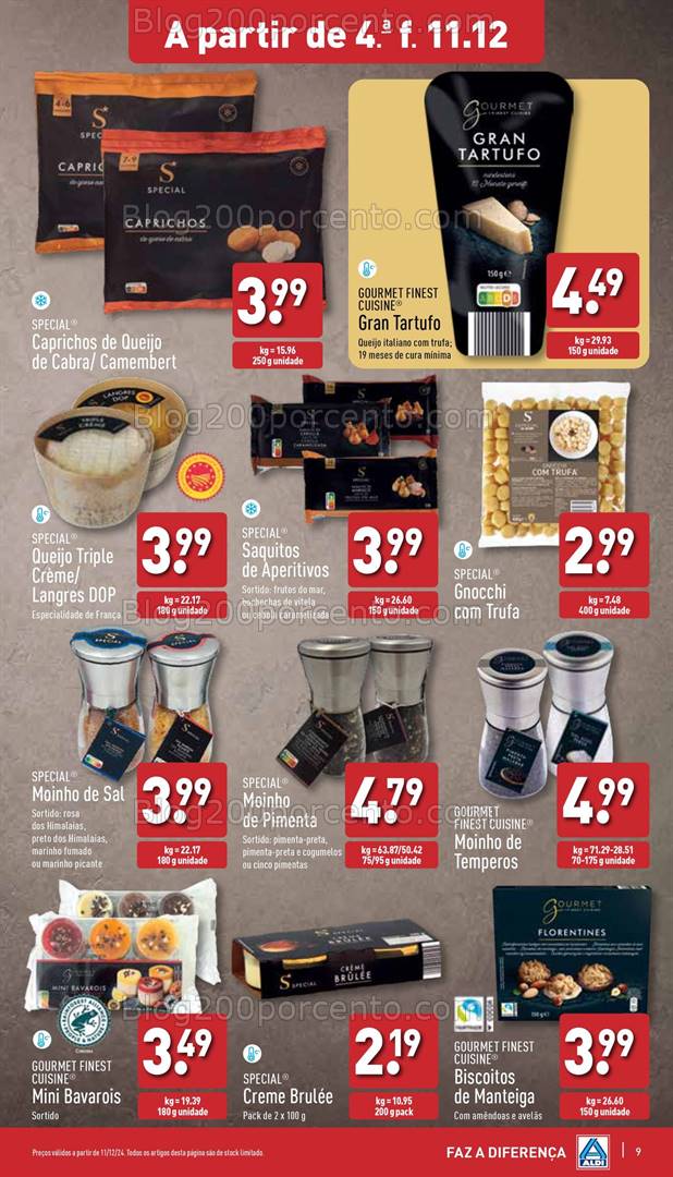 Antevisão Folheto ALDI Promoções de 11 a 17 dezembro