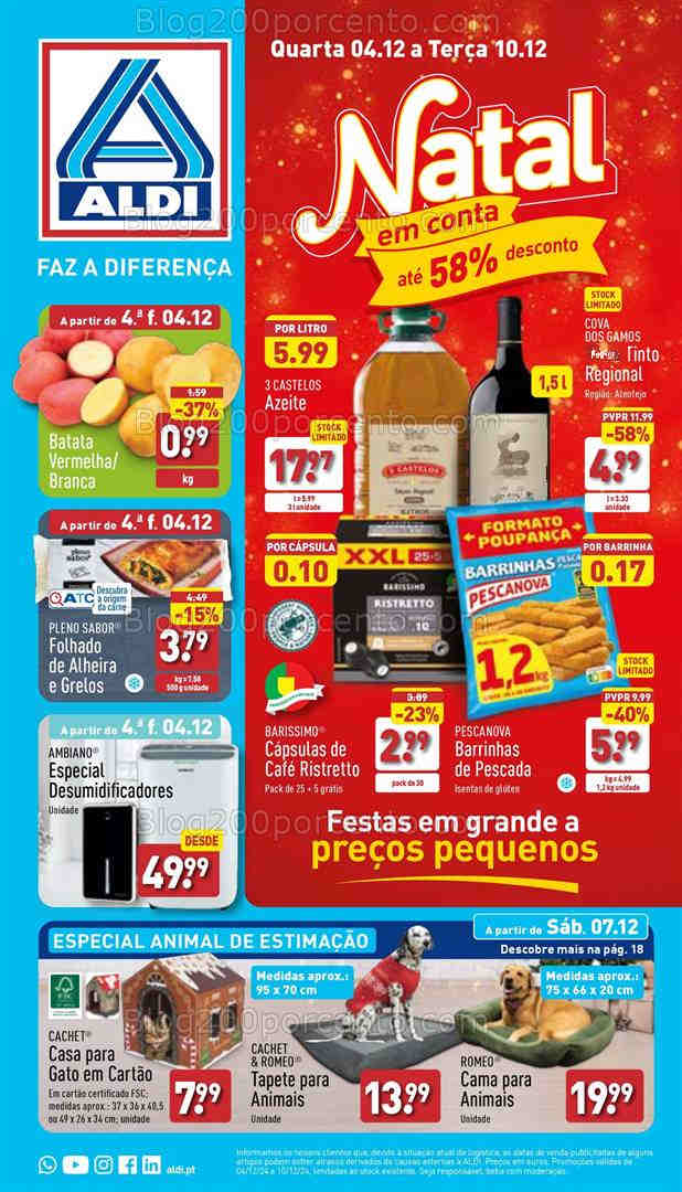 Antevisão Folheto ALDI Promoções de 4 a 10 dezembro