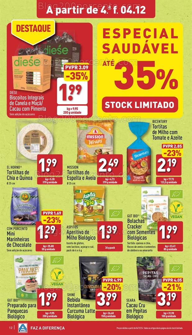 Antevisão Folheto ALDI Promoções de 4 a 10 dezembro