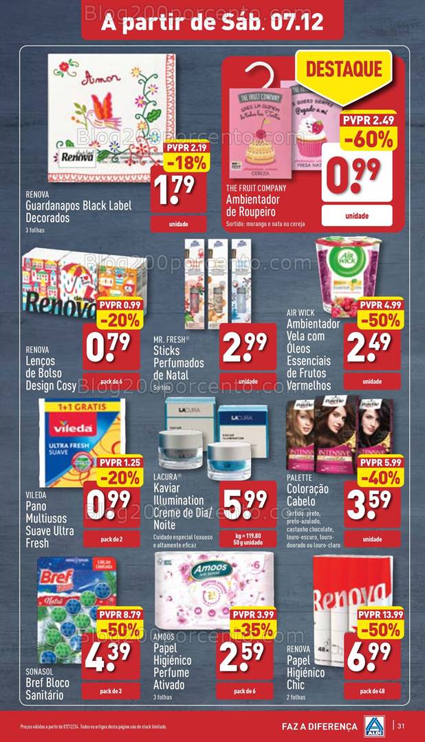 Antevisão Folheto ALDI Promoções de 4 a 10 dezembro