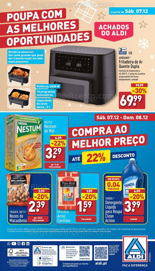 Antevisão Folheto ALDI Promoções de 4 a 10 dezembro