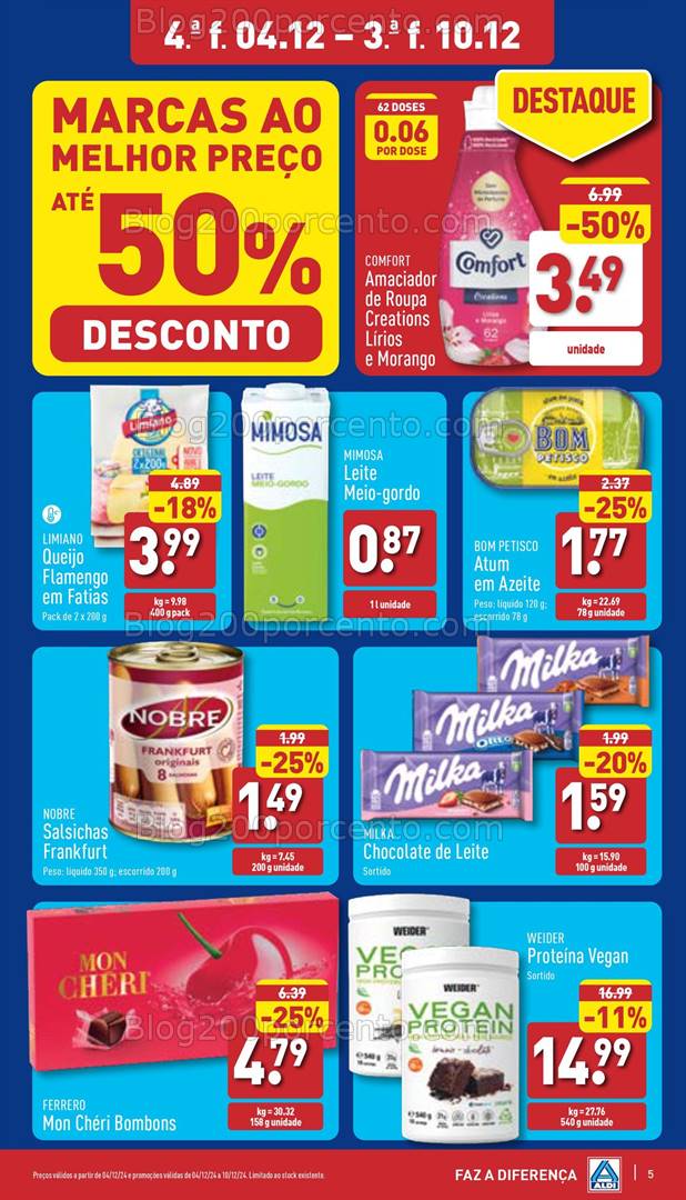 Antevisão Folheto ALDI Promoções de 4 a 10 dezembro