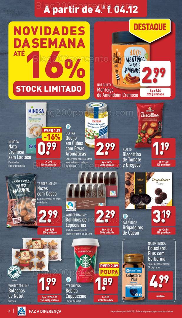 Antevisão Folheto ALDI Promoções de 4 a 10 dezembro