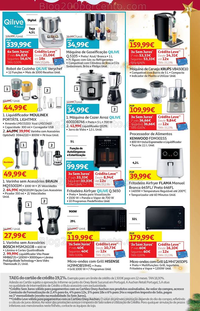 Antevisão Folheto AUCHAN Tecnologia Natal Promoções de 29 novembro a 26 dezembro