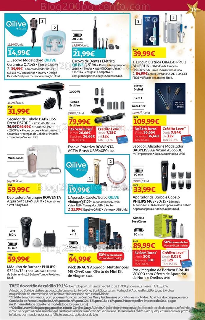 Antevisão Folheto AUCHAN Tecnologia Natal Promoções de 29 novembro a 26 dezembro