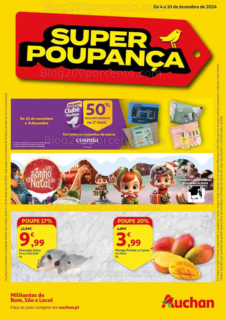 Antevisão Folheto AUCHAN Promoções de 4 a 10 dezembro