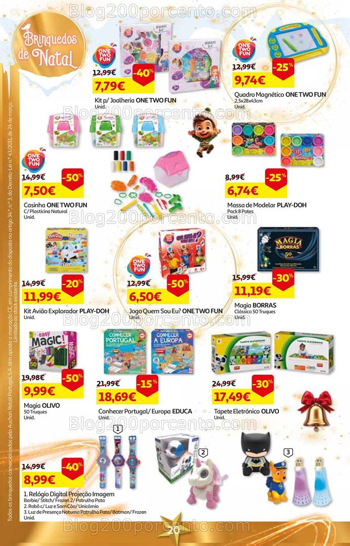 Antevisão Folheto AUCHAN Natal Promoções de 5 a 26 dezembro