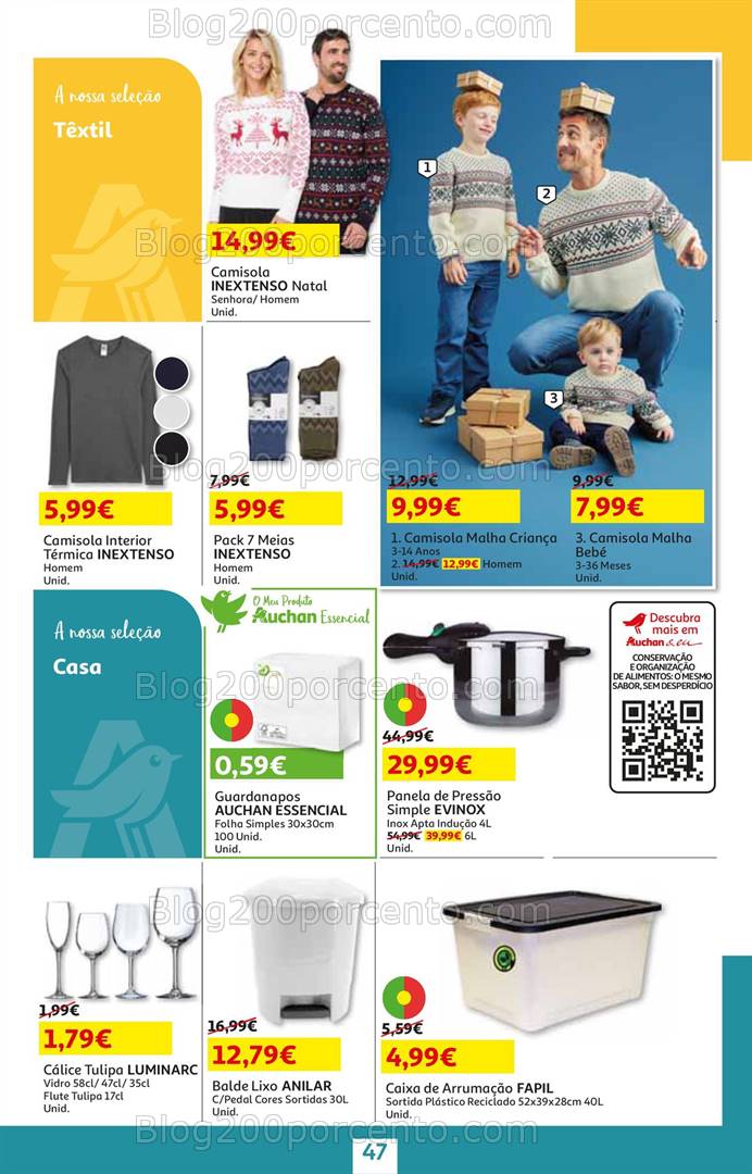 Antevisão Folheto AUCHAN Natal Promoções de 5 a 26 dezembro