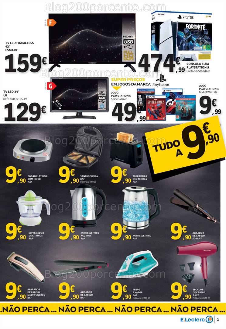 Antevisão Folheto E-LECLERC Black Friday - Weekend Promoções de 29 novembro a 1 dezembro