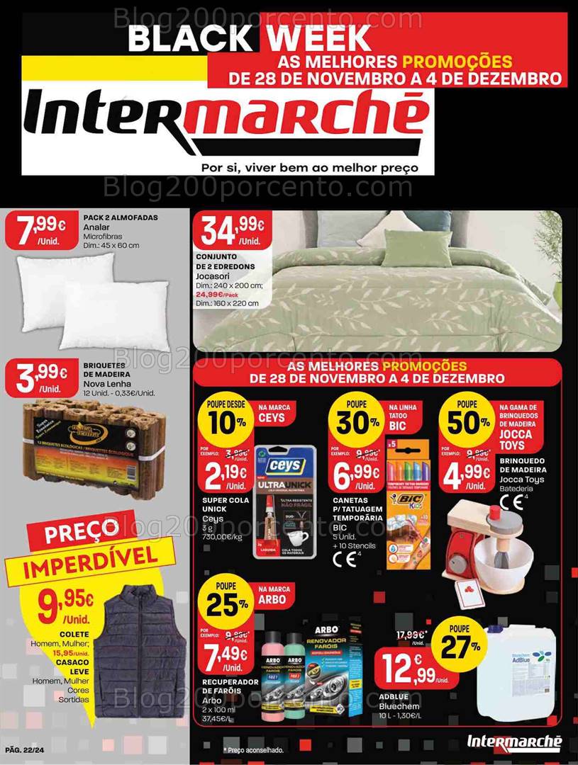 Antevisão Folheto INTERMARCHÉ Black Friday 28 novembro a 4 dezembro