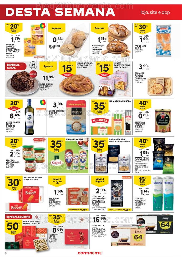 Antevisão Folheto CONTINENTE Promoções Fim de Semana - 29 novembro a 1 dezembro