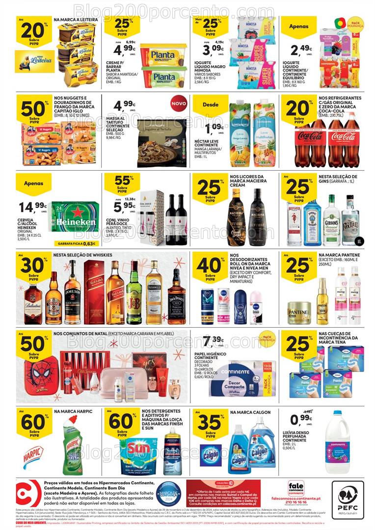 Antevisão Folheto CONTINENTE Promoções Fim de Semana - 29 novembro a 1 dezembro