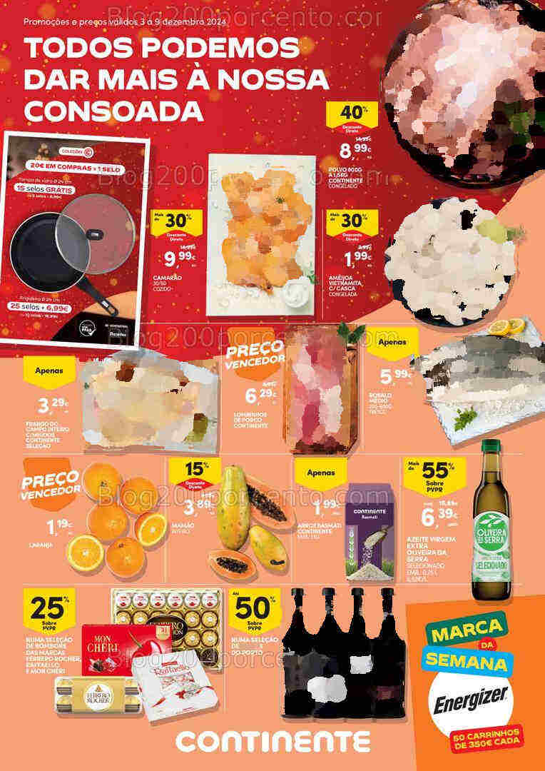 Antevisão Folheto CONTINENTE Promoções de 3 a 9 dezembro