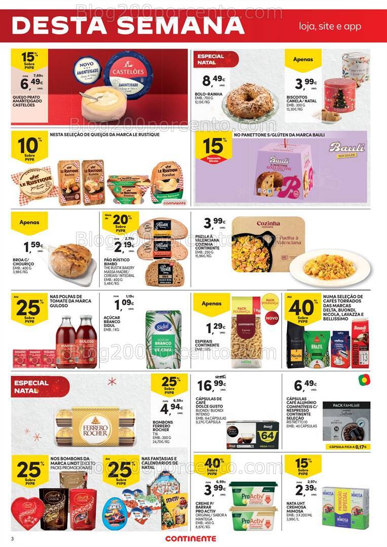 Antevisão Folheto CONTINENTE Promoções Fim de Semana - 13 a 16 dezembro