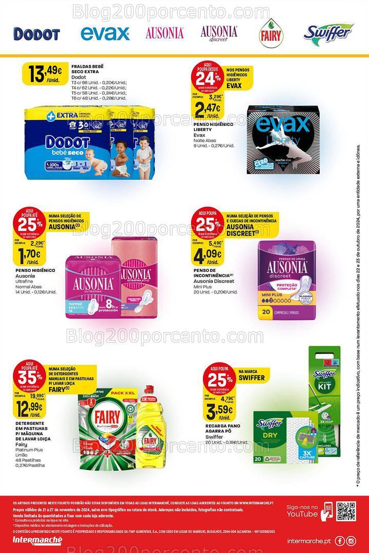 Antevisão Folheto INTERMARCHÉ Higiene e Beleza Promoções de 21 a 27 novembro