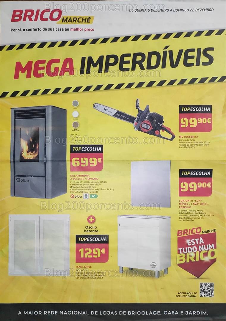 Antevisão Folheto BRICOMARCHÉ Mega Imperdíveis Promoções de 5 a 22 dezembro