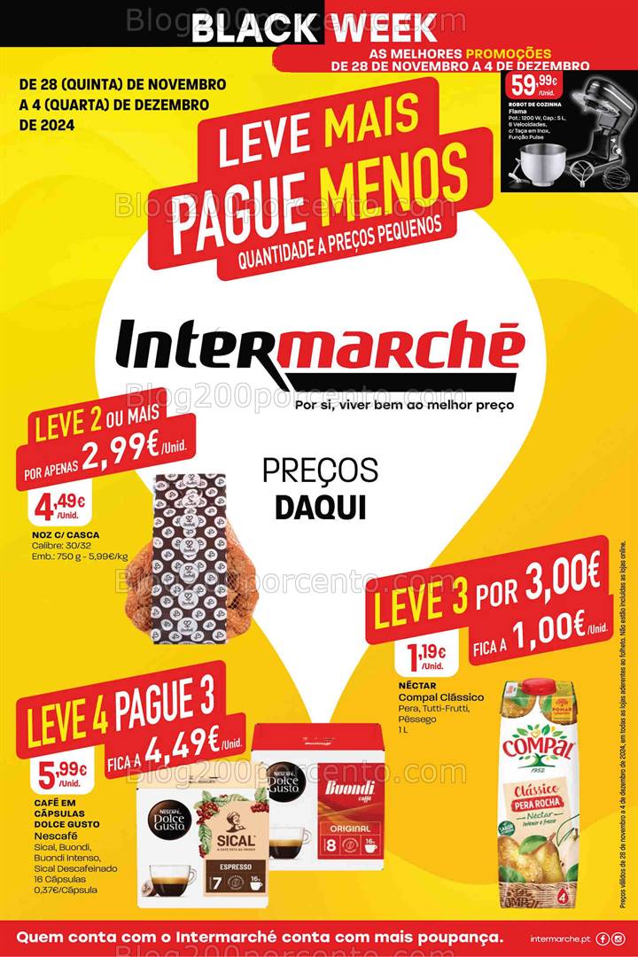 Antevisão Folheto INTERMARCHÉ Promoções de 28 novembro a 4 dezembro