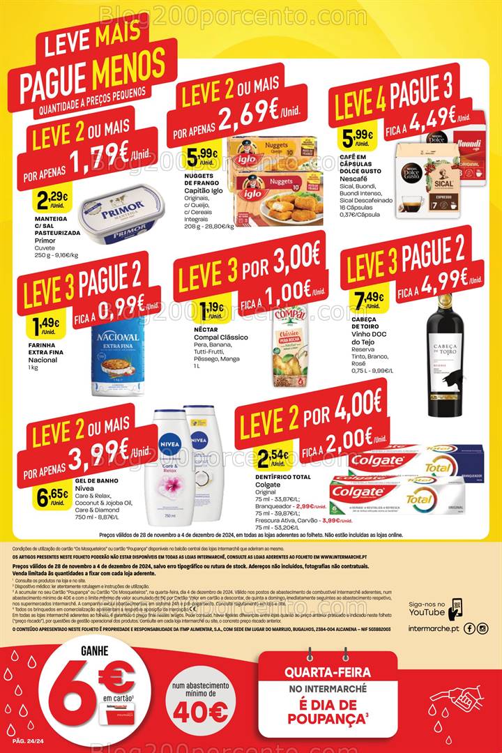 Antevisão Folheto INTERMARCHÉ Promoções de 28 novembro a 4 dezembro