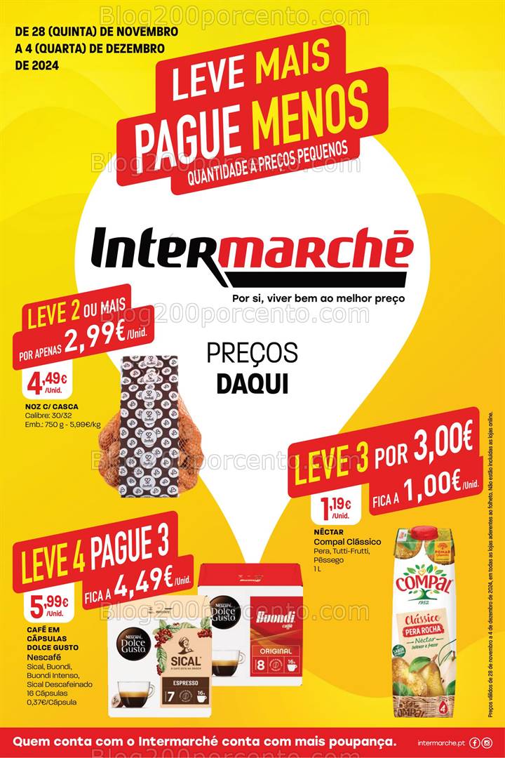 Antevisão Folheto INTERMARCHÉ Mini Promoções de 28 novembro a 4 dezembro