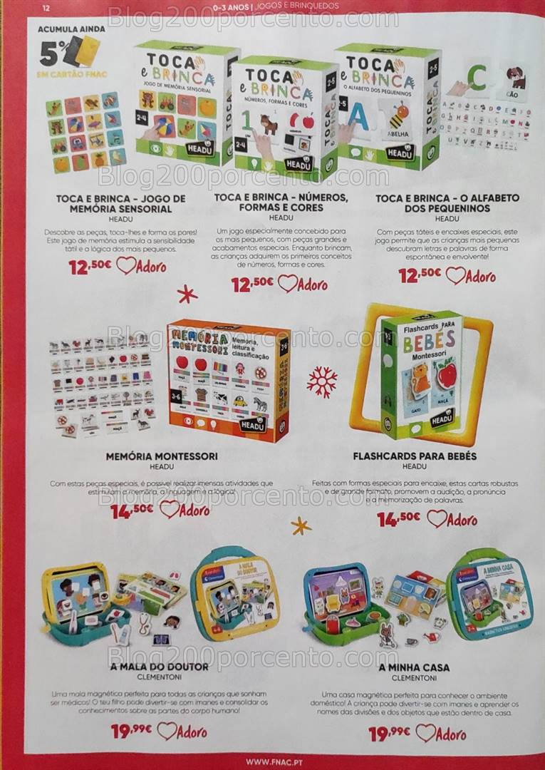 Antevisão Folheto FNAC Kids Natal Promoções até 31 dezembro