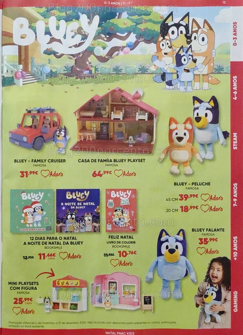 Antevisão Folheto FNAC Kids Natal Promoções até 31 dezembro