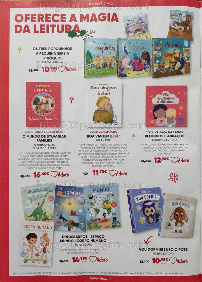 Antevisão Folheto FNAC Kids Natal Promoções até 31 dezembro