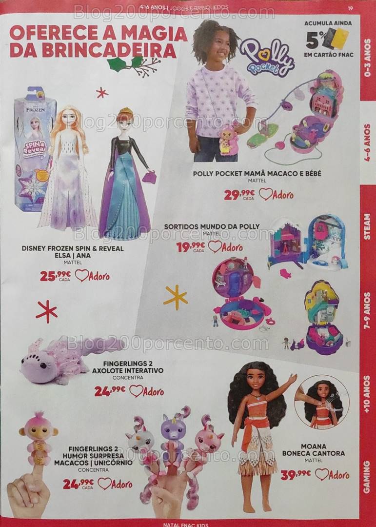 Antevisão Folheto FNAC Kids Natal Promoções até 31 dezembro