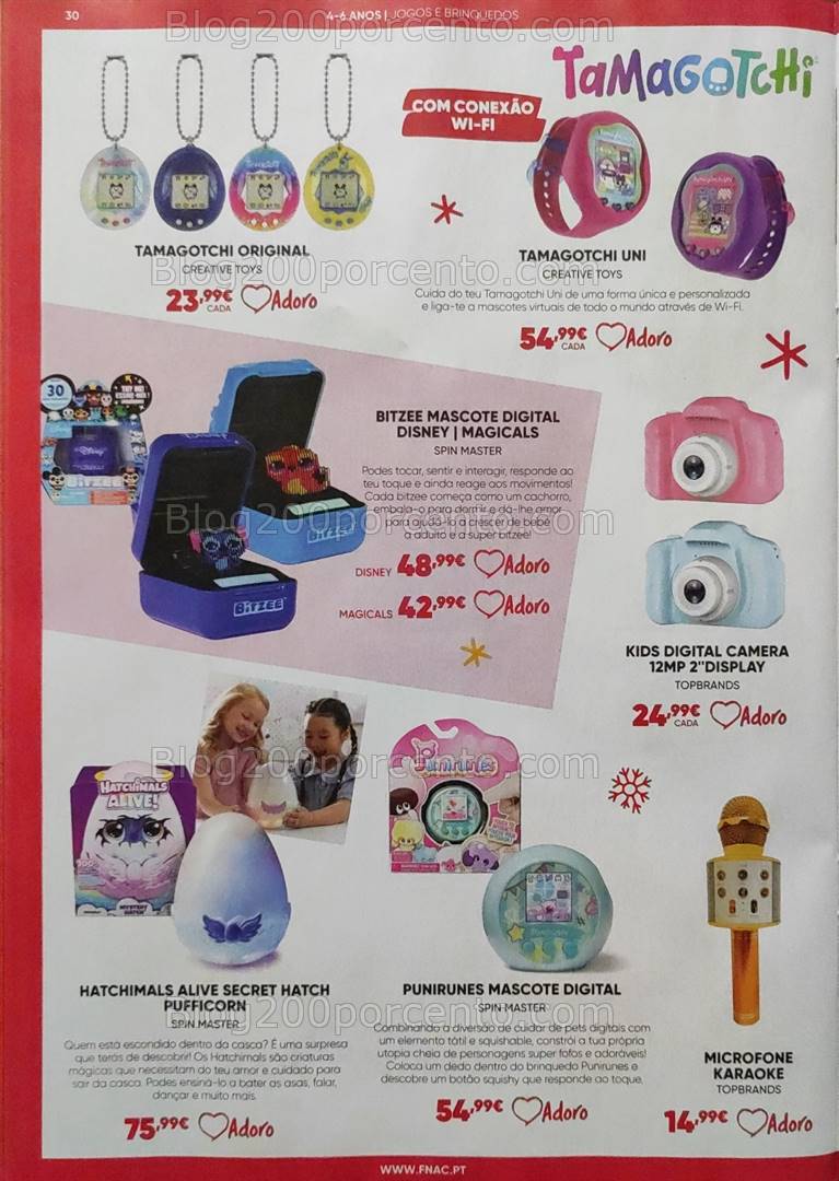 Antevisão Folheto FNAC Kids Natal Promoções até 31 dezembro