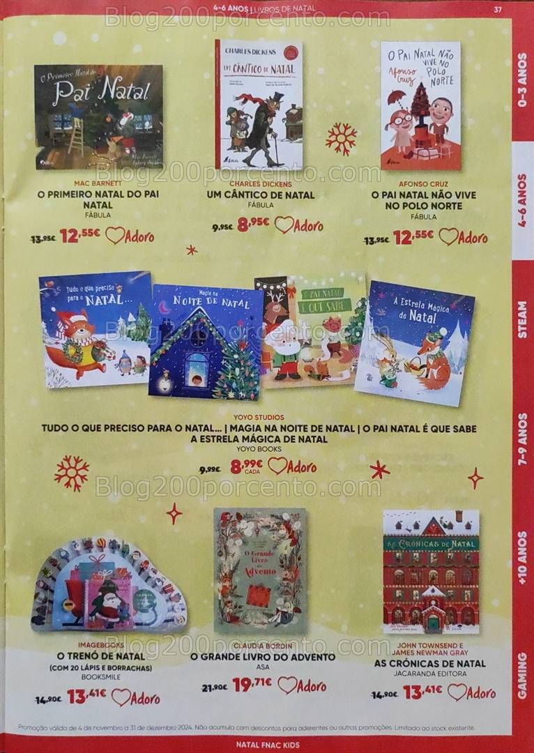 Antevisão Folheto FNAC Kids Natal Promoções até 31 dezembro