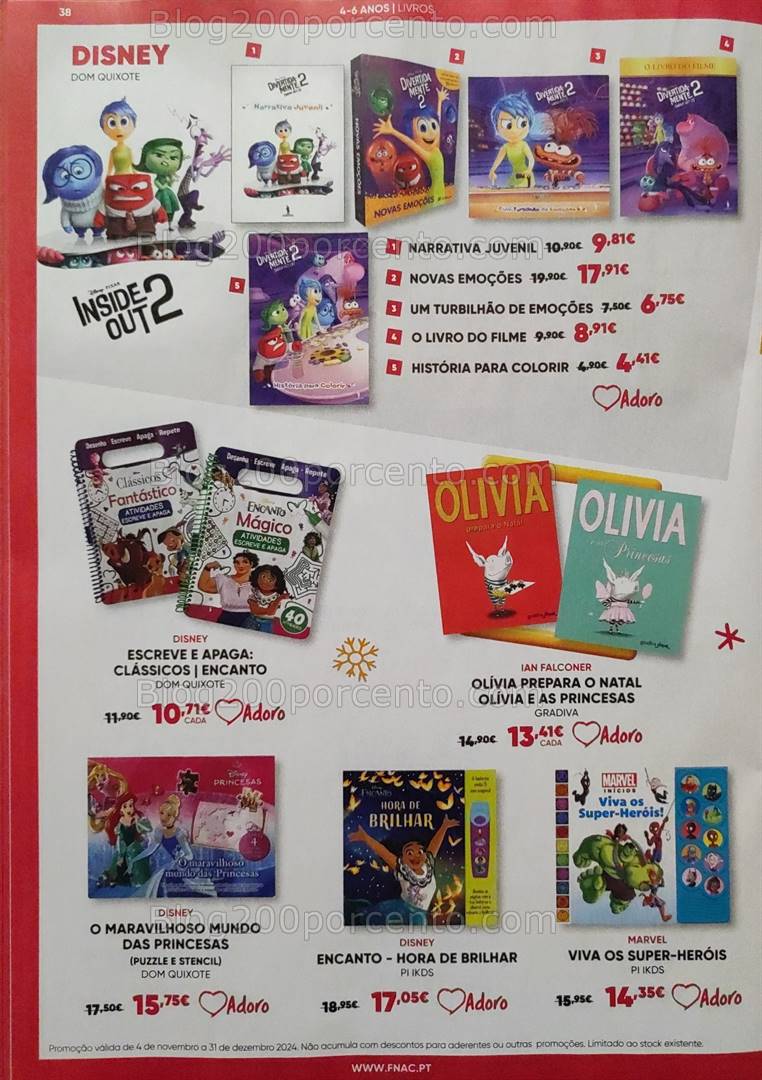 Antevisão Folheto FNAC Kids Natal Promoções até 31 dezembro