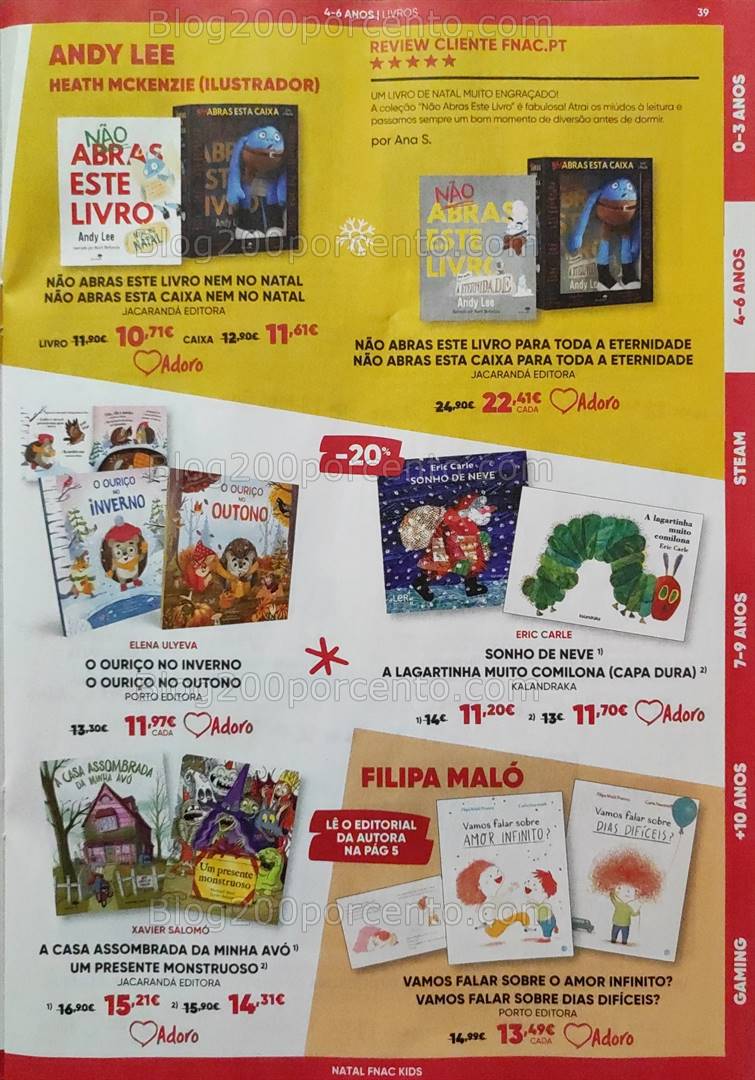 Antevisão Folheto FNAC Kids Natal Promoções até 31 dezembro