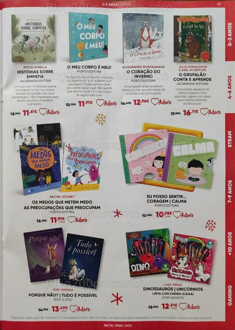 Antevisão Folheto FNAC Kids Natal Promoções até 31 dezembro