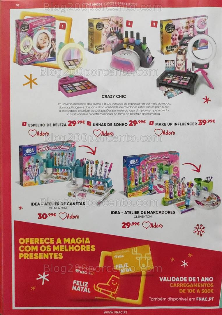 Antevisão Folheto FNAC Kids Natal Promoções até 31 dezembro