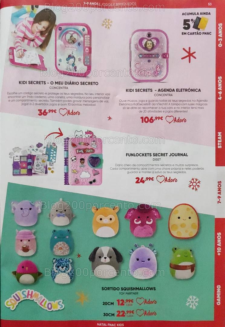 Antevisão Folheto FNAC Kids Natal Promoções até 31 dezembro